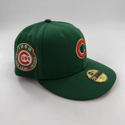 Gorra ajustada de los Chicago Cubs para hombre 7 1/8 verde MLB béisbol 1962 All Star New Era Foto 1 de 4