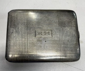 Napier Sterling Silber Zigarettendose Visitenkartenetui Geldetui 97,8 g - Bild 1 von 15