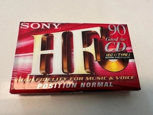 SONY Audiocassette HF90, Ferro, Made in EU, neu, OVP, Typ I, MC, Tape, unbenutzt - Bild 1 von 6