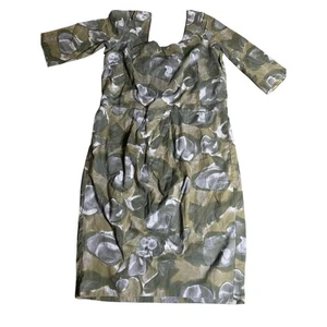 Marni italienisches Midikleid aus Baumwolle mit abstraktem Muster, Gr. 6/8 (UK 42) - Bild 1 von 5