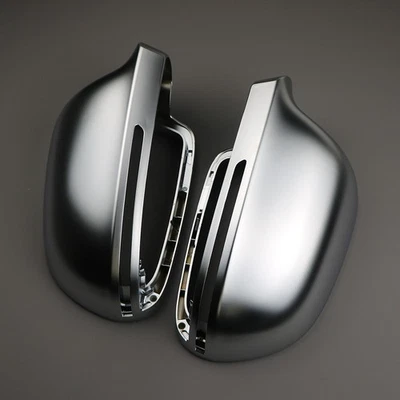 Par de tapas plateadas para espejos retrovisores laterales con ALC para Audi A4 B8 A5 A6 Q3 A3 Foto 1 de 4