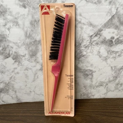 Новый винтажный розовый все американский тизер щетка #01134 запечатанный - Изображение 1 из 4