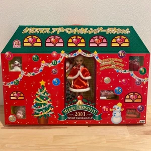 Licca-chan CHRISTMAS ADVENT CALENDAR 2003 Doll Dress Accessories Teddy Bear New - Picture 1 of 6