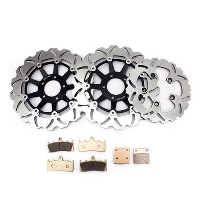 Front Rear Brake Rotors Pads For Suzuki GSF1200 GSF 1200 S Bandit 2001-2005 2002 - Imagem 1 de 4
