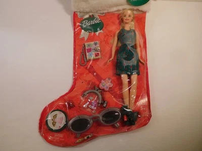 Juego de regalo de medias navideñas Barbie 2003, sin abrir Foto 1 de 4