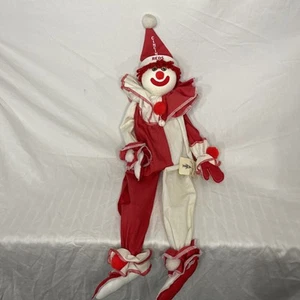 Lit'l Guys By The Clown Lady - Handmade Clown Doll - Canton Ohio Cincinnati Reds - Picture 1 of 8