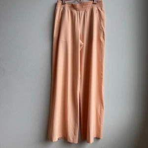 Lululemon Swift mittelhohe Hose weites Bein volle Länge pfirsichfarben Bellini Größe 8 Medium - Bild 1 von 6