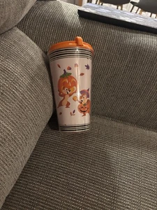 Disneyland Park Chip und Dale Halloween Becher Tasse mit Deckel 16oz - Bild 1 von 5