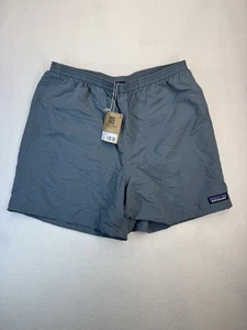 Patagonia Baggies pantaloncino lungo uomo taglia media 5" cucitura interna grigio pennacchio nuovo con etichetta - Foto 1 di 4