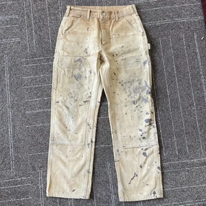 Pantalones Carhartt Doble Rodilla 30x30 Tostado Ropa de Trabajo Envejecido Hecho en EE. UU. B01 - Imagen 1 de 12