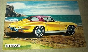 1963 CHEVROLET CORVETTE   - Sanitarium Weetbix New Zealand Swap Card - RARE