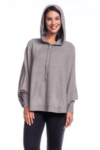 Acrobat Mujer Sudadera Poncho Pimienta Chaqueta con Capucha Gris Gris Suéter con Capucha - Imagen 1 de 5