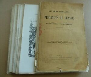 CHANSONS POPULAIRES DES PROVINCES DE FRANCE CHAMPFLEURY & WEKERLIN  ca 1870