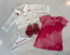 American Girl Licorice Best Friend Outfit, 2005. Pink Dress & White Jacket. GUC - Picture 1 of 11