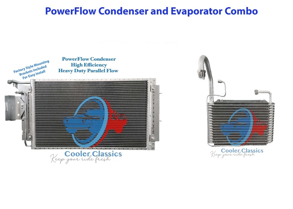Oldsmobile Cutlass Powerflow F85 1973 condensador y evaporador AC1980PF 3025140 Foto 1 de 2