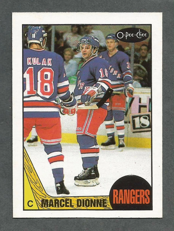 1987-88 O-Pee-Chee OPC Hockey Marcel Dionne #129 New York Rangers NM/MT - Image 1 of 1