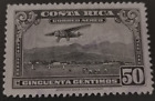 Costa Rica: 1934 Airmail 50 C. Collectible Stamp.