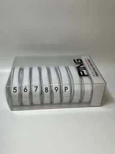 PING Golf HC-C191 Copricapo in Ferro Confezione da 8 Copricapo Bianco Nuovo Giappone - Foto 1 di 5