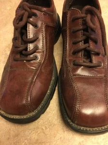 State Street Herren Braun Oxford-Schuhe Schnürschuhe Vegan Kunstleder Schuhe 7,5 - Bild 1 von 10