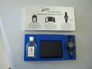 John Weitz Trifold Gift Collection Canoe Eau De Cologne, Leather wallet, Watch - Picture 1 of 17