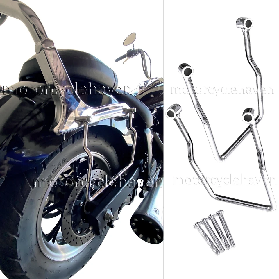 2007-up Yamaha V Star 950 1300 Saddle Bag Support Brackets (Except Stryker) - Image 1 of 4