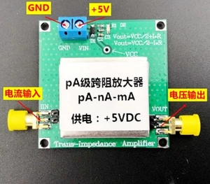 Preamplificador de conversión de módulo IV módulo de medición de corriente débil transimpedancia TIA  - Imagen 1 de 6