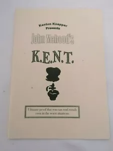 Folleto mágico raro K.E.N.T de John Mahood y Kenton Knepper (2010) - Imagen 1 de 2