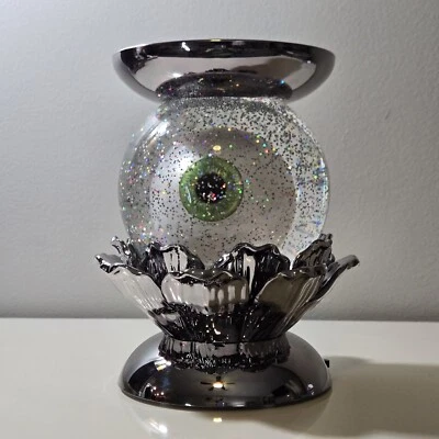 Bath & Body Works Eyeball Water Globe 3 Wick Candle Holder Pedestal Halloween - Image 1 of 4