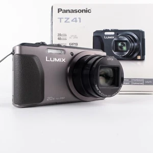 N.MINT* Panasonic Lumix DMC-TZ40/TZ41 18.MP Digital Camera 20x Zoom - Silver - Bild 1 von 14