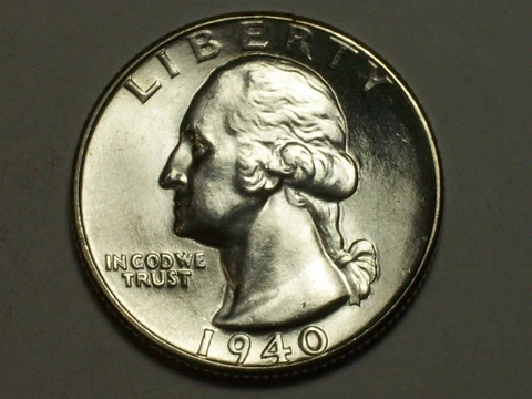 1940 Washington Quarter   Gem BU      SN4169 Cover