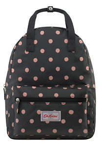  Cath Kidston  Backpack with Hanging Loop Spot Backpack Black Colour 