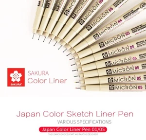 Sakura Pigma Micron Liner Pen Set 14 pcs Color Fineliner Drawing Pen - Picture 1 of 6