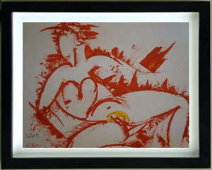 Dessin Gouache NU FEMININ Signé ROBERT CALIX (1919/2008) - Photo 1/9