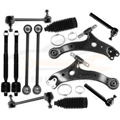 12 件装前下控制臂 Sway 杆套件适用于 2004 - 2007 年丰田 Highlander 3.3L — 第 1/4 张图片