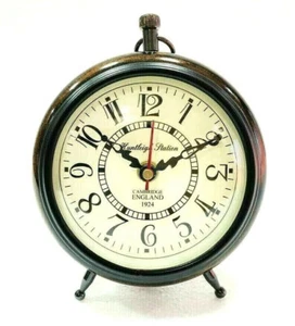 Small Sized Antique Style Wooden Table Clock For Home & Office Decor Best Clock - Picture 1 of 3
