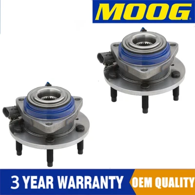 MOOG (2) Buje de cojinete de rueda delantera para Chevy Impala Pontiac Grand Prix Venture tracción delantera Foto 1 de 4