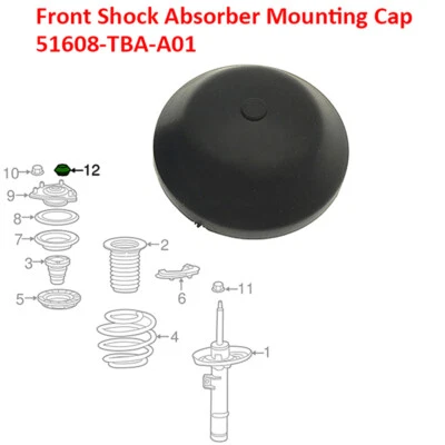 Front Shock Absorber Mounting Cap Cover For 2016-21 2019 Honda Civic CR-V Accord - Image 1 of 4