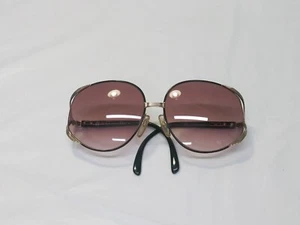 CHRISTIAN DIOR 2250 49 Sunglasses W/ Black&Gold Butterfly Frames - Picture 1 of 16