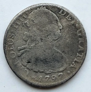 1797 Mexico 8 Reales  Imitation Falsa De Epoca 25.72g - Picture 1 of 3