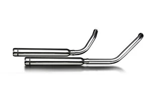 Delkevic 2-2 Exhaust Kawasaki Vulcan 1500/1600 21" Round Muffler Bull Nose 96-08 - Picture 1 of 3