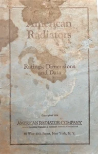American Radiators Ratings Dimensions Booklet heavy wear amazing artwork - Picture 1 of 3