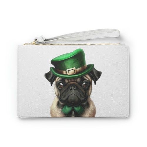 PRADA Portafoglio pochette da polso giorno di San Patrizio Lucky Carl Dog borsa di design