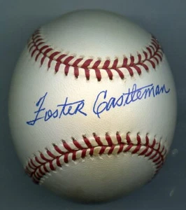 Foster Castleman signierter Baseball 1954 Giants 1958 Orioles  - Bild 1 von 2