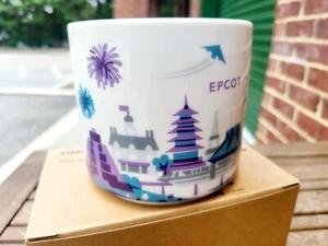 Starbucks Disney Parks Purple Epcot You Are Here 14 Oz Coffee Mug New In Box - Picture 1 of 7