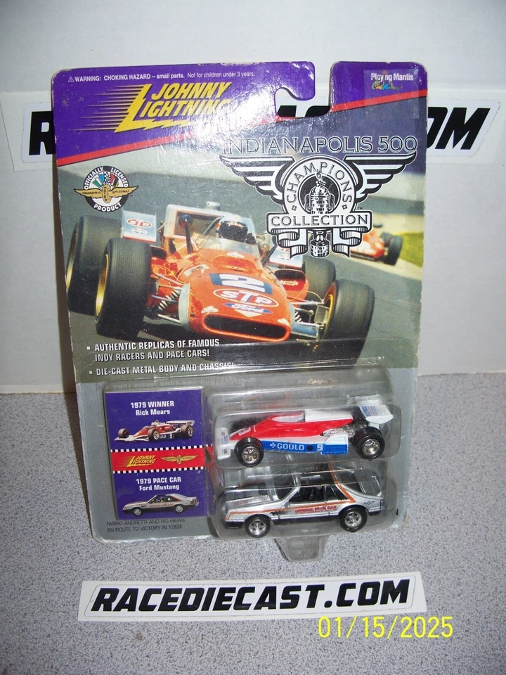 #9 Rick Mears 1979 ganador de Indy 500/Mustang Pace Car 1/64 Johnny Lightning Foto 1 de 1