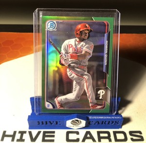 ROMAN QUINN 2015 Bowman Chrome Prospect Card Green Refractor Parallel /99
