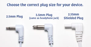 3,5 mm Elektrodenzuleitung Drähte mit 3,5 mm 2 Schnappkabel zum digitalen Massagegerät TENS-Gerät - Bild 1 von 5