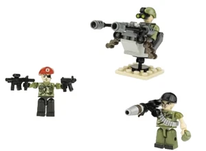 3 Minifigures Solider Army from Kre-O Battleship Set Land Defense Set #38953 NEW - Picture 1 of 3