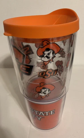 Oklahoma State University OSU Cowboys Tervis 24 oz Travel Tumbler Cup - READ Cover