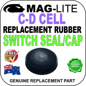 MAGLITE UPGRADE SWITCH SEAL RUBBER CAP FITS C D CELL GENUINE REPLACEMENT PART AU - Picture 1 of 4